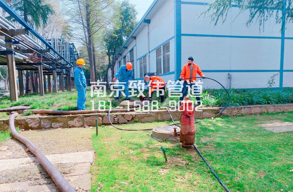 宣闸村石化工厂管道清洗